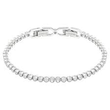 Swarovski Imber Emily Tennis Bracelet Round Cut White Rhodium Plated