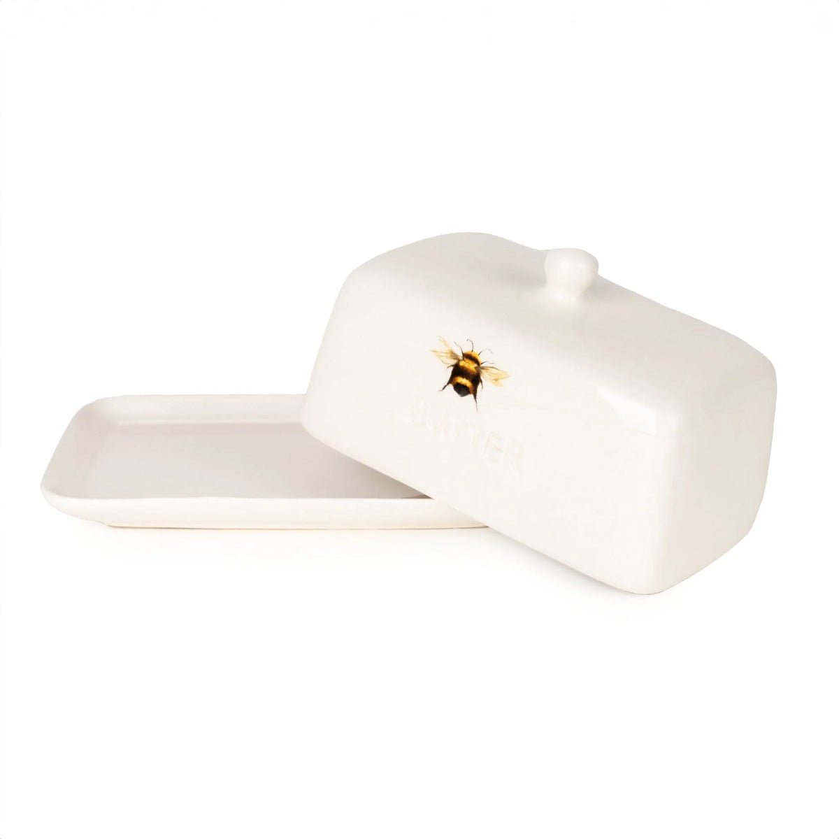 Ceramic Bees Butter Dish