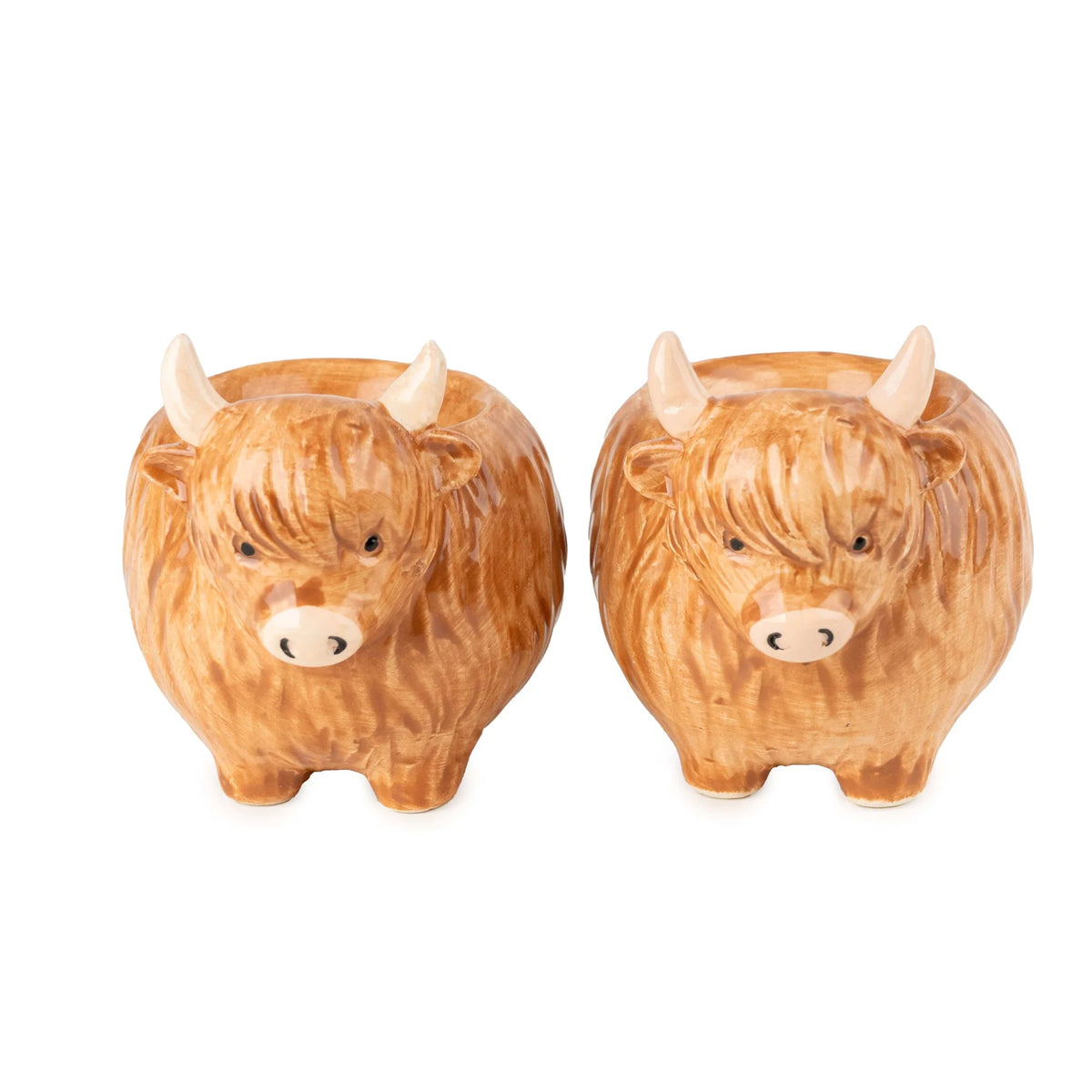 Highland Cow Egg Cups Set of 2