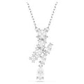 Swarovski Matrix Necklace Mixed Cuts White Rhodium Plated