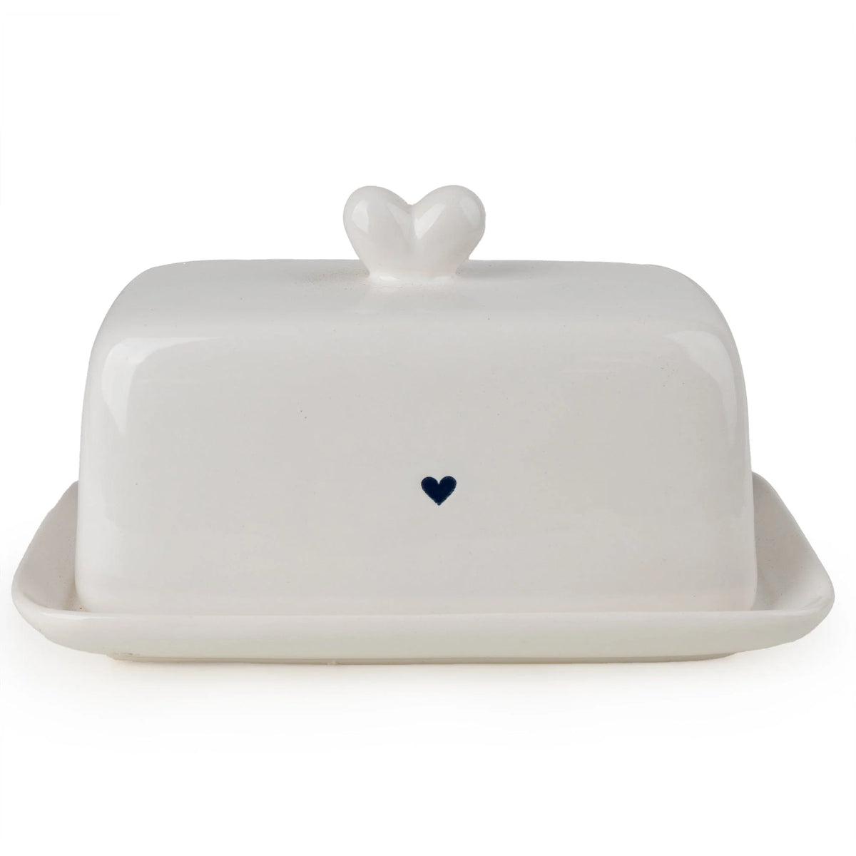 Heart Design Butter Dish