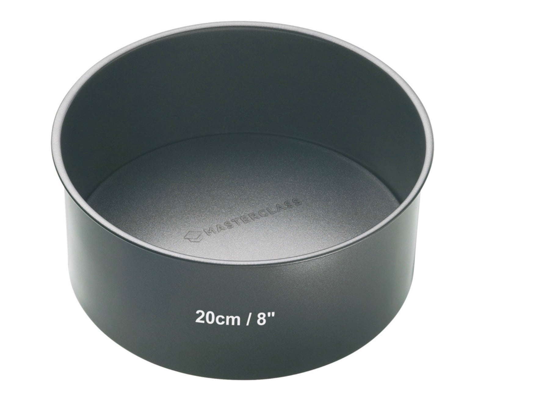 MasterClass Non-Stick Round Loose Base Deep Cake Pan, 20cm