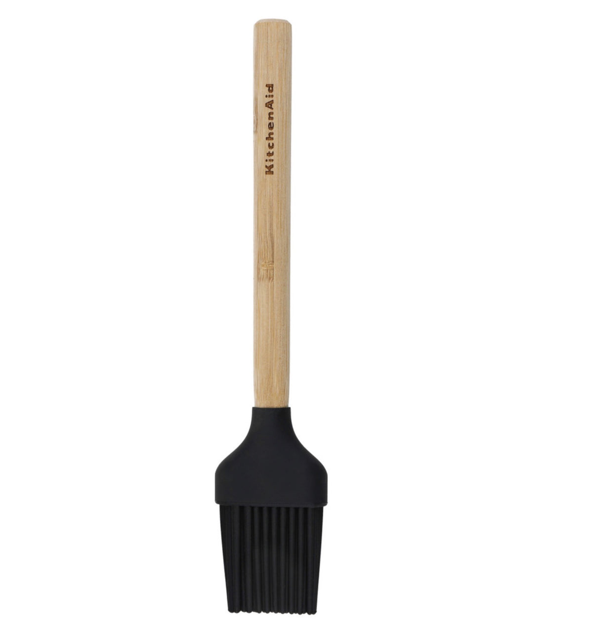 KitchenAid Bamboo Pastry Brush with Heat Resistant and Flexible Silicone Head