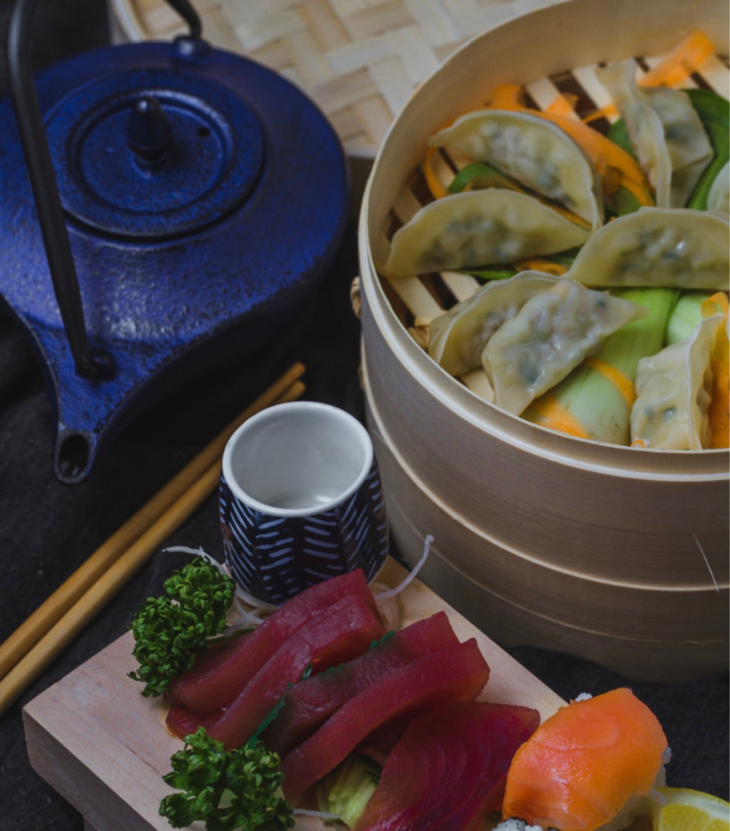 KitchenCraft World of Flavours Oriental Medium Two Tier Bamboo Steamer and Lid