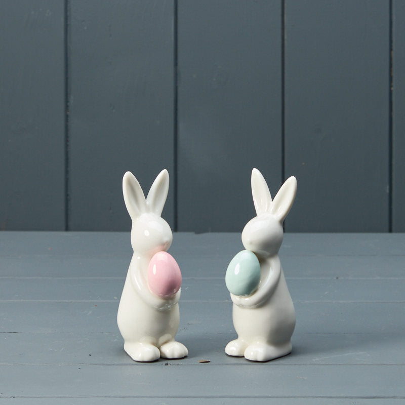 White Rabbit with Pink Egg