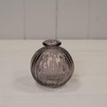 Amethyst Round Glass Bottle