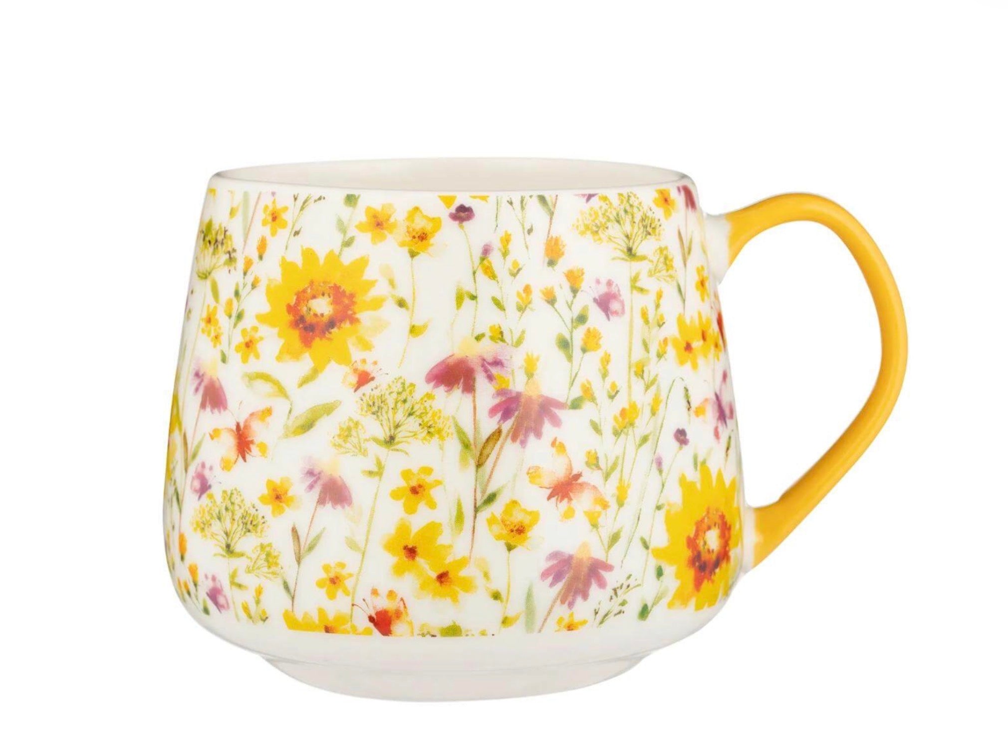 Price and Kensington 425ml Fine China Mug Sunflower