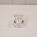 Clear Glass Candle Stick Holder