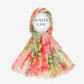 Loxley Lane Lightweight Scarf Tropical Print Cream