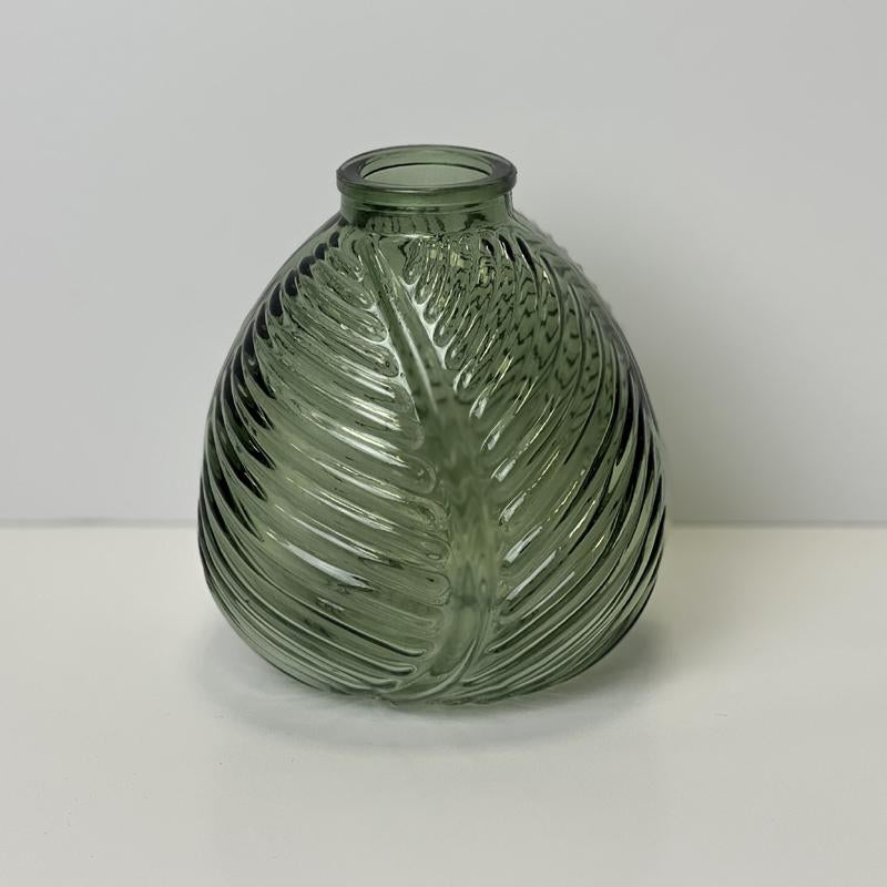 Vintage Green Leaf Bottle