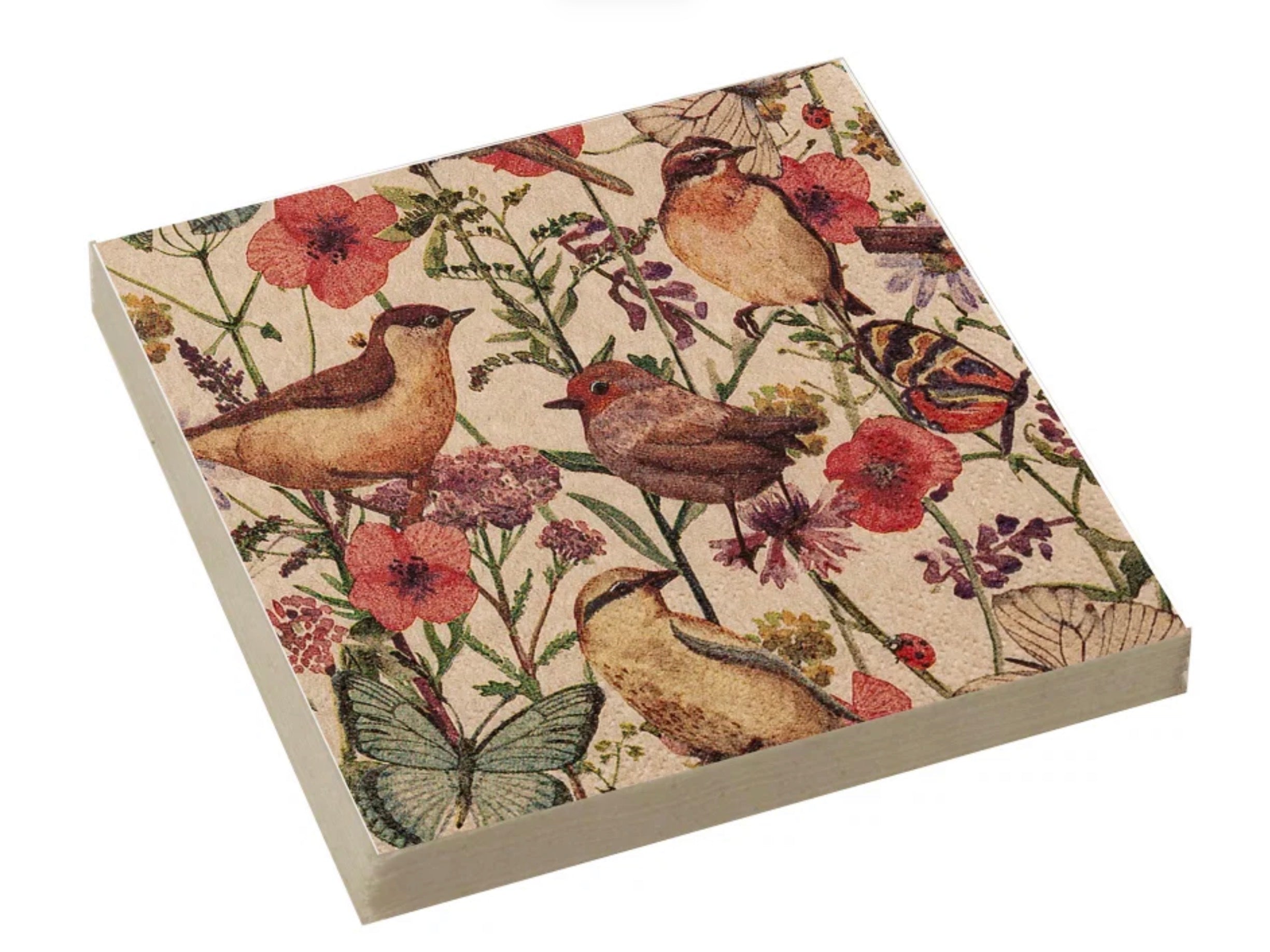 Stow Green Spring Birds 3 Ply Paper Eco Napkins 33 X 33cm