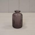 Amethyst Dimpled Glass Bottle
