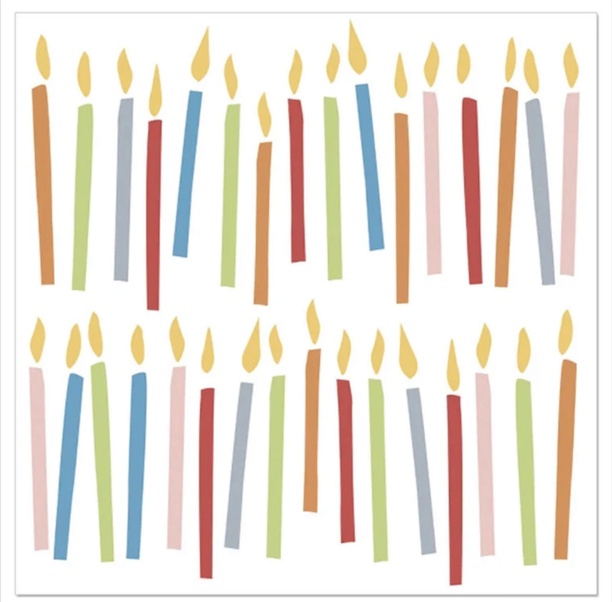 Artebene Birthday Candles Napkins 33x33cm