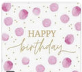 Artbene Happy Birthday Napkin Pink Dot 33x33cm