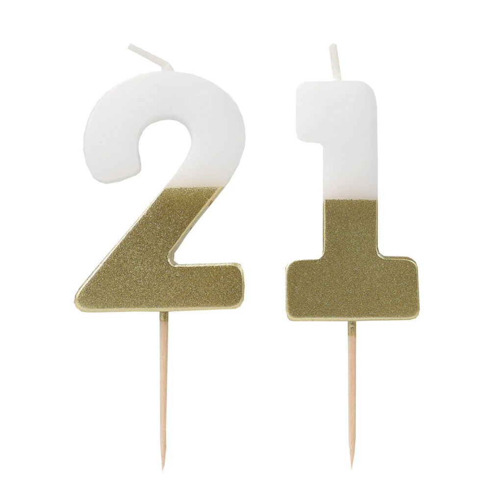 Talking Tables Milestone Number Candle 21