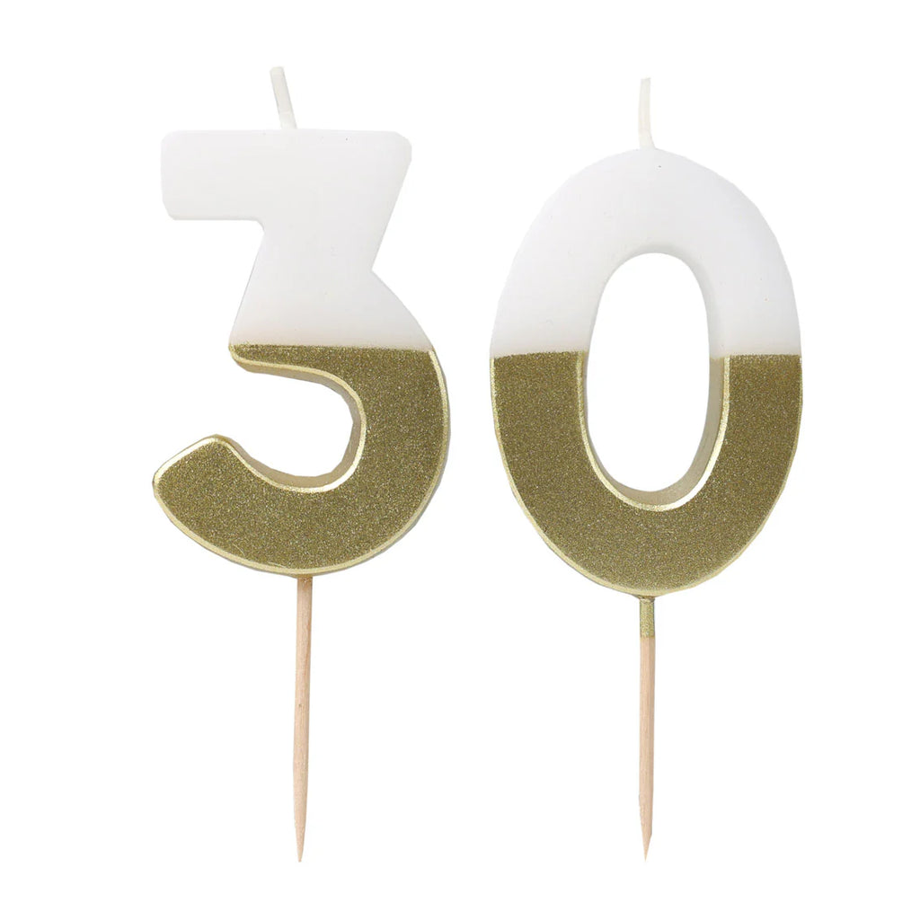 Talking Tables Milestone Number Candle 30