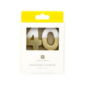 Talking Tables Milestone Number Candle 40