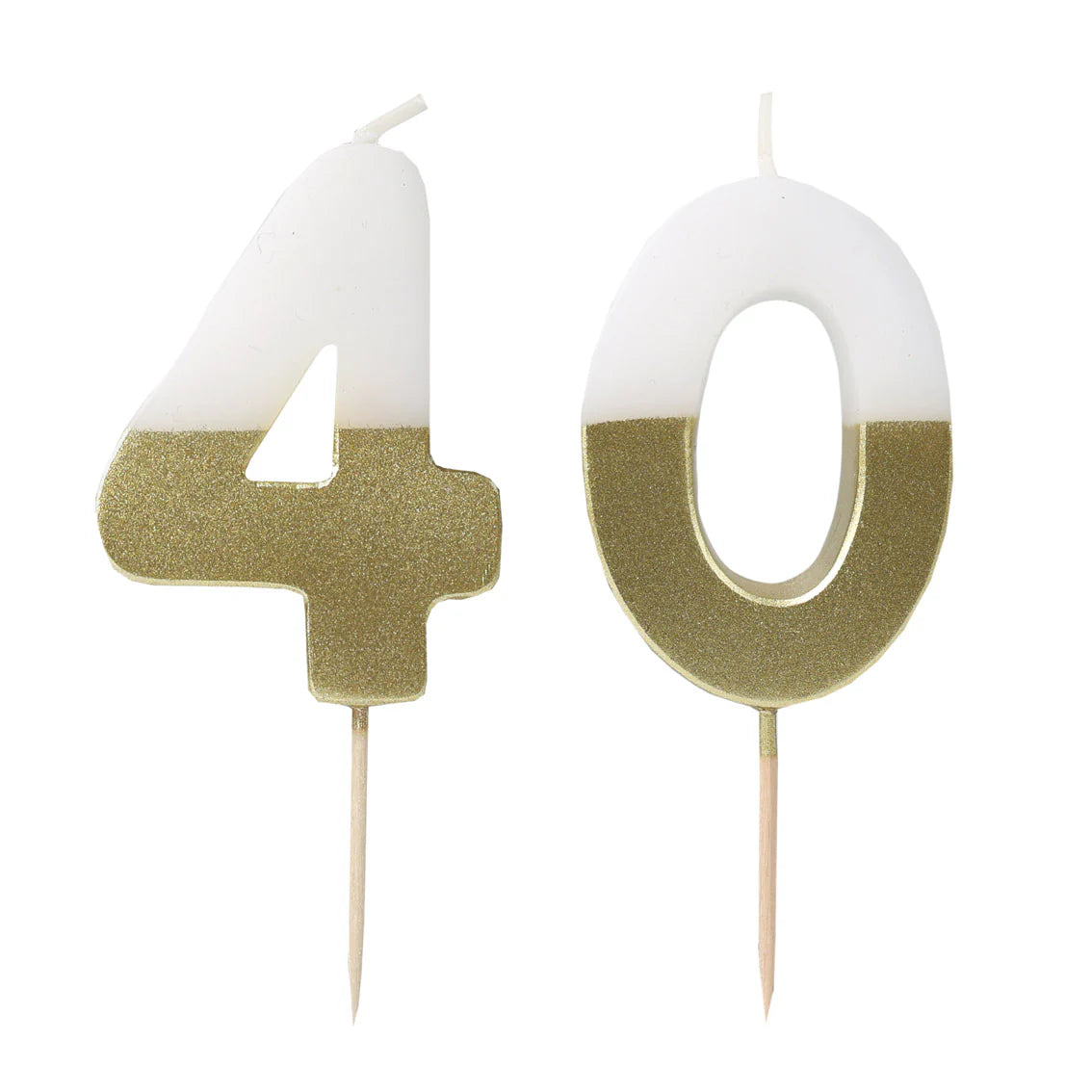 Talking Tables Milestone Number Candle 40