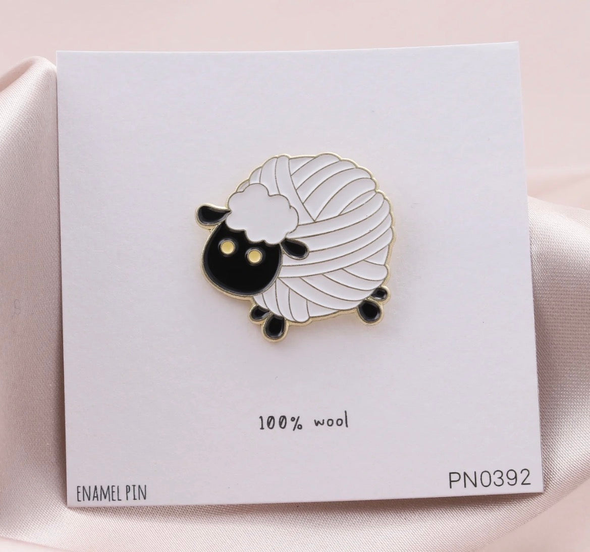 Attic Creations Yarn Ball Sheep Enamel Pin Badge