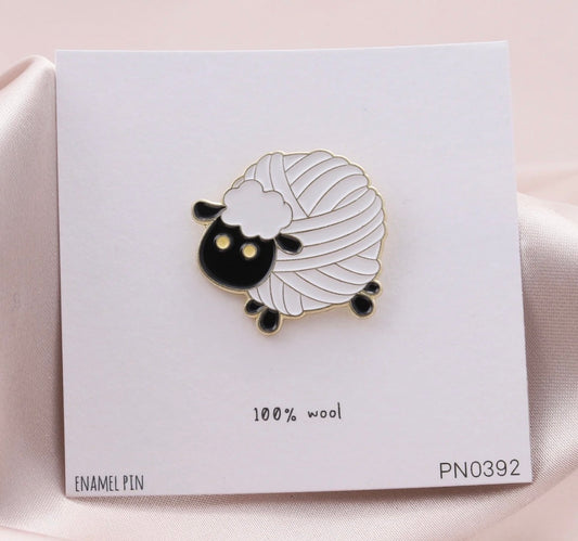 Attic Creations Yarn Ball Sheep Enamel Pin Badge