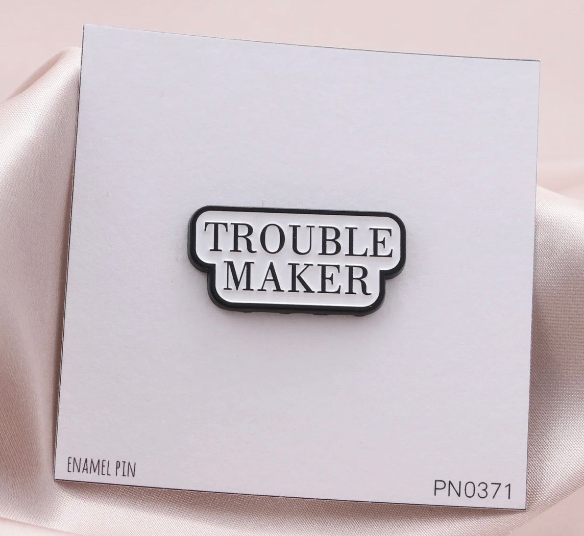 Attic Creations Troublemaker Enamel Pin