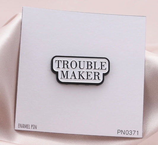 Attic Creations Troublemaker Enamel Pin