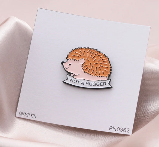 Attic Creations Not A Hugger Hedgehog Enamel Pin Badge