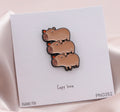 Attic Creations Capy Love Stacked Capybaras Enamel Pin Badge
