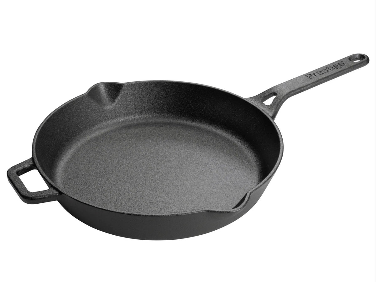 Prestige Cast Iron Frying Pan With Dual Handle 26cm