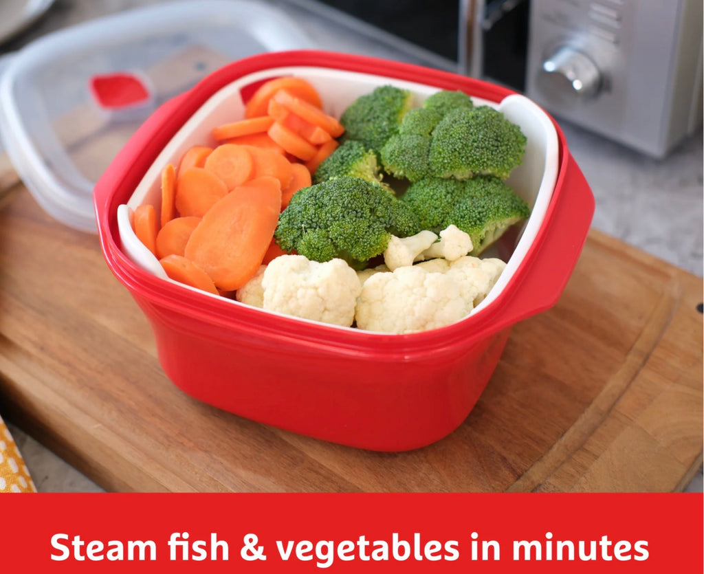Good To Heat Microwave Steamer BPA Free, 2.6L & Healthy Cooking