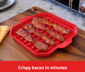 Good To Heat Microwave Bacon Crisper BPA-Free Low Fat Cooking