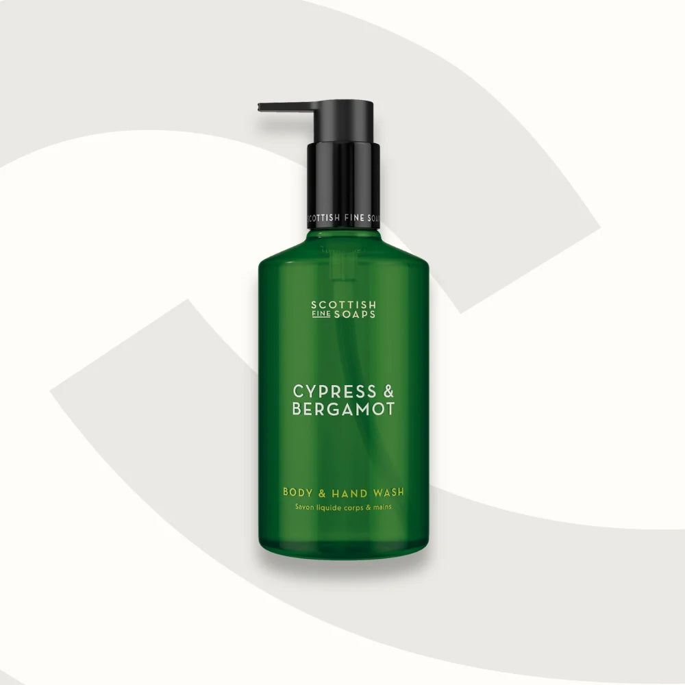 Scottish Fine Soaps Cypress And Bergamot Body And Hand Wash 300ml