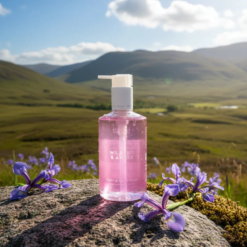 Scottish Fine Soaps Wild Iris And Amber Body And Hand Wash 300ml