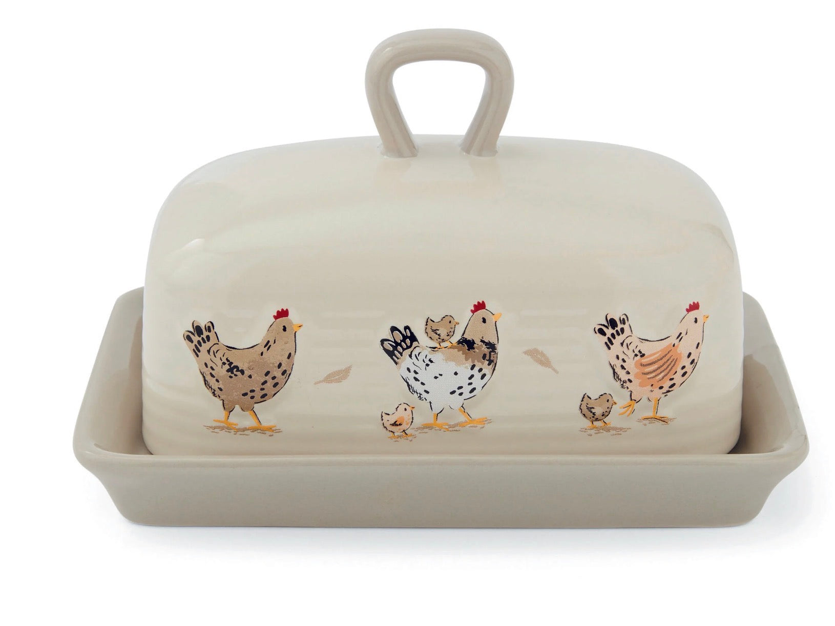 Cooksmart Hen House Lane Ceramic Butter Dish
