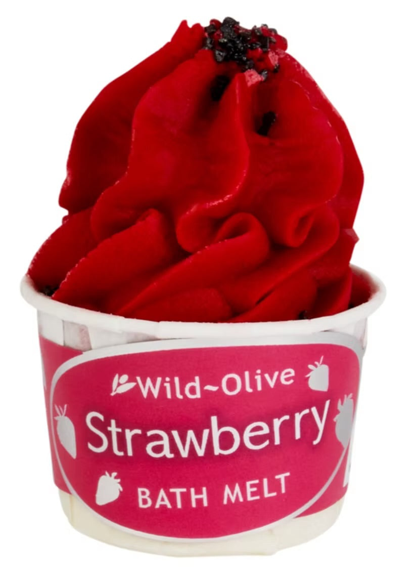 Wild Olive Strawberry Sundae Bath Melt