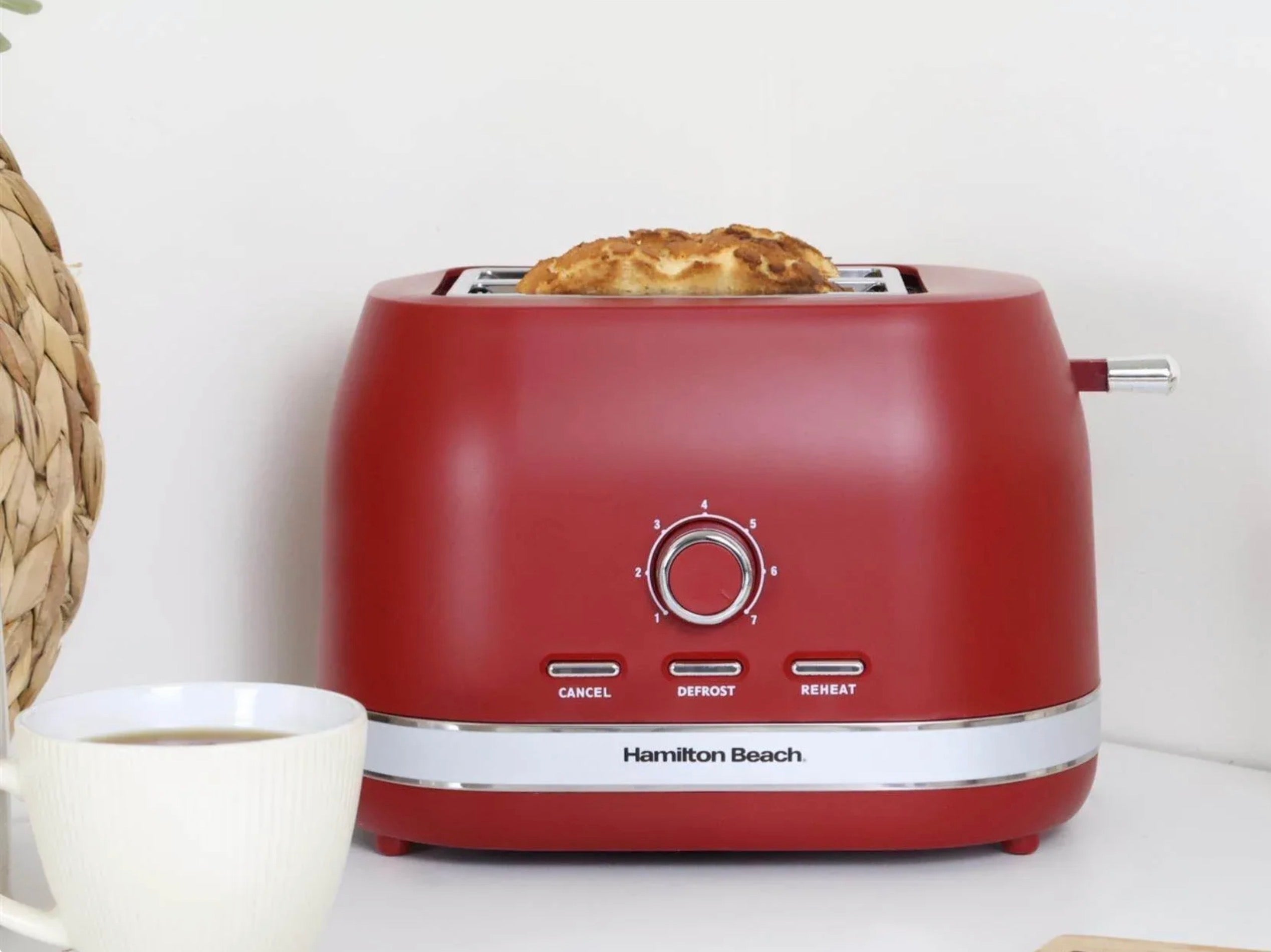 Hamilton Beach Ella Toaster 2 Slice Red