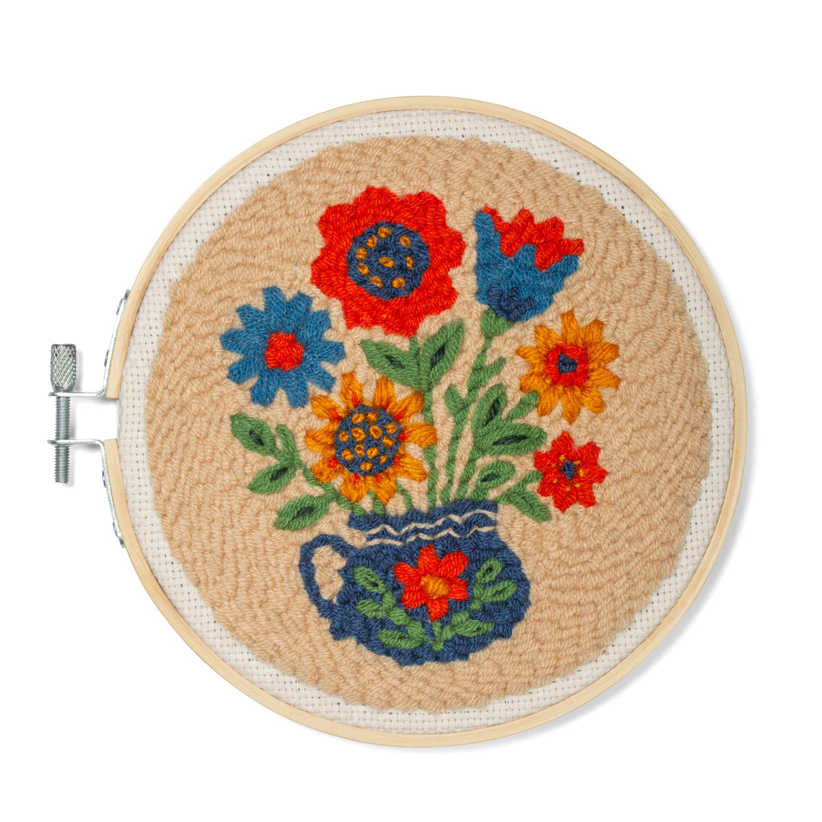 Kikkerland Punch Needle Kit Bouquet