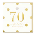 Heart Designs 70 And Fabulous Happy Birthday Greetings Card
