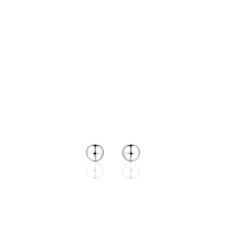 Gisser 4mm Sterling Silver Bead Stud Earrings