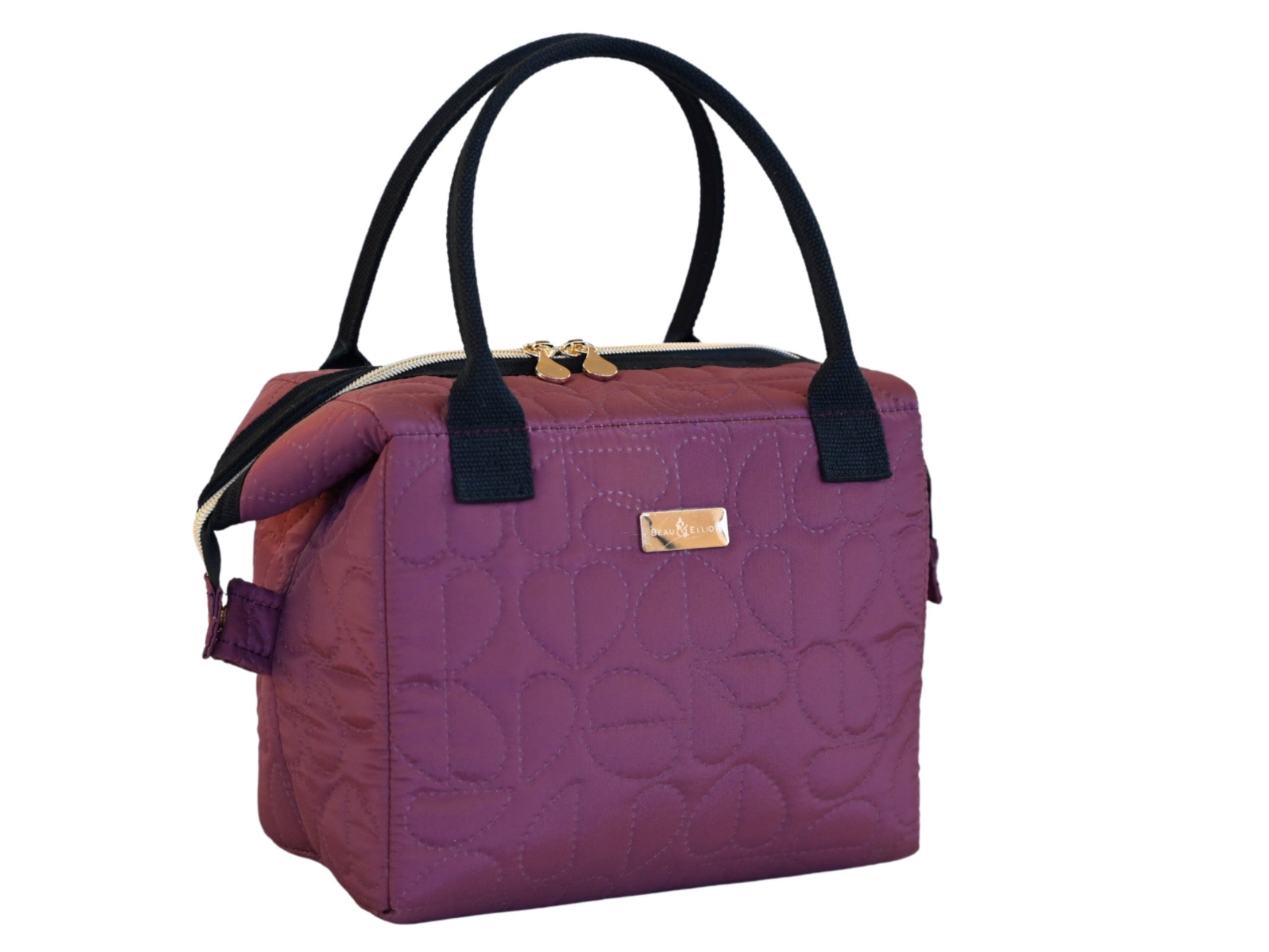 Beau & Elliot Oxford Quilted Convertible Lunch Bag Mulberry
