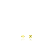 Gisser 3mm 18K Gold Plated Bead Stud Earrings
