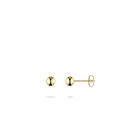 Gisser 4mm 18k Gold Plated Bead Stud Earrings