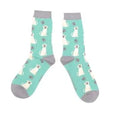 Miss Sparrow Happy Labradors Socks Mint