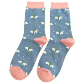 Miss Sparrow Snowdrop Socks Denim