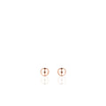 Gisser Rose Gold 4mm Bead Stud Earrings