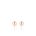 Gisser 6mm Rose Gold Bead Stud Earrings