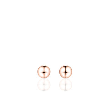 Gisser 6mm Rose Gold Bead Stud Earrings