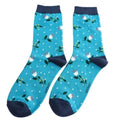 Miss Sparrow Buds & Berries Socks Teal