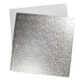 12" Square Silver Cake Drum Board & White Cake Box Combo