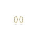 Gisser 13.5mm Gold Plated Hoop Earrings
